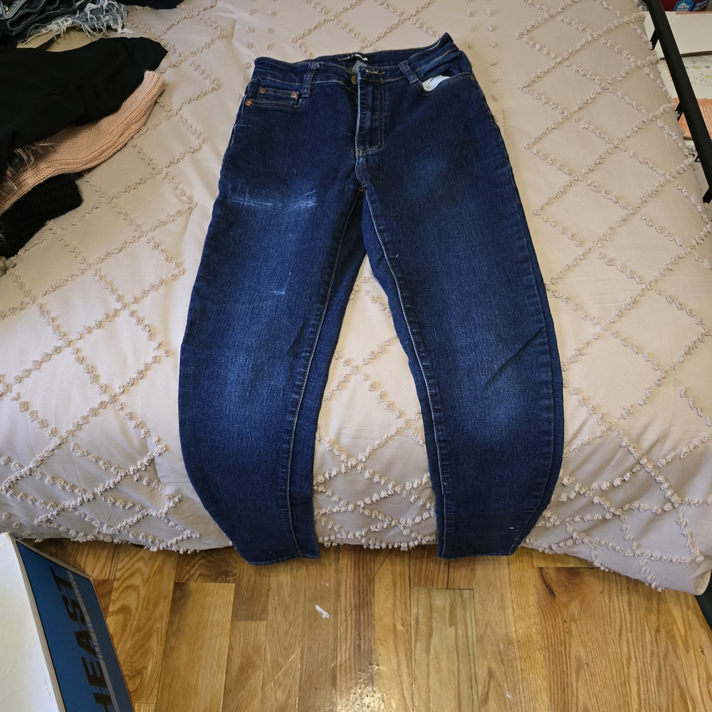 Fashion Nova Dark Blue Skinny Jeans
